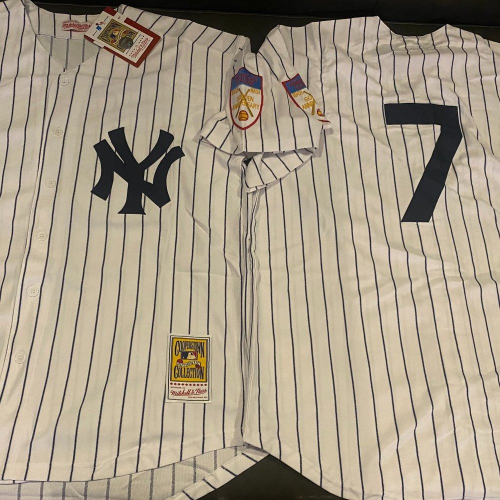 MITCHELL and NESS 1951 NY YANKEES MICKEY MANTLE Men's JERSEY Sz M,L,XL,2X,3X NWT - Picture 1 of 6